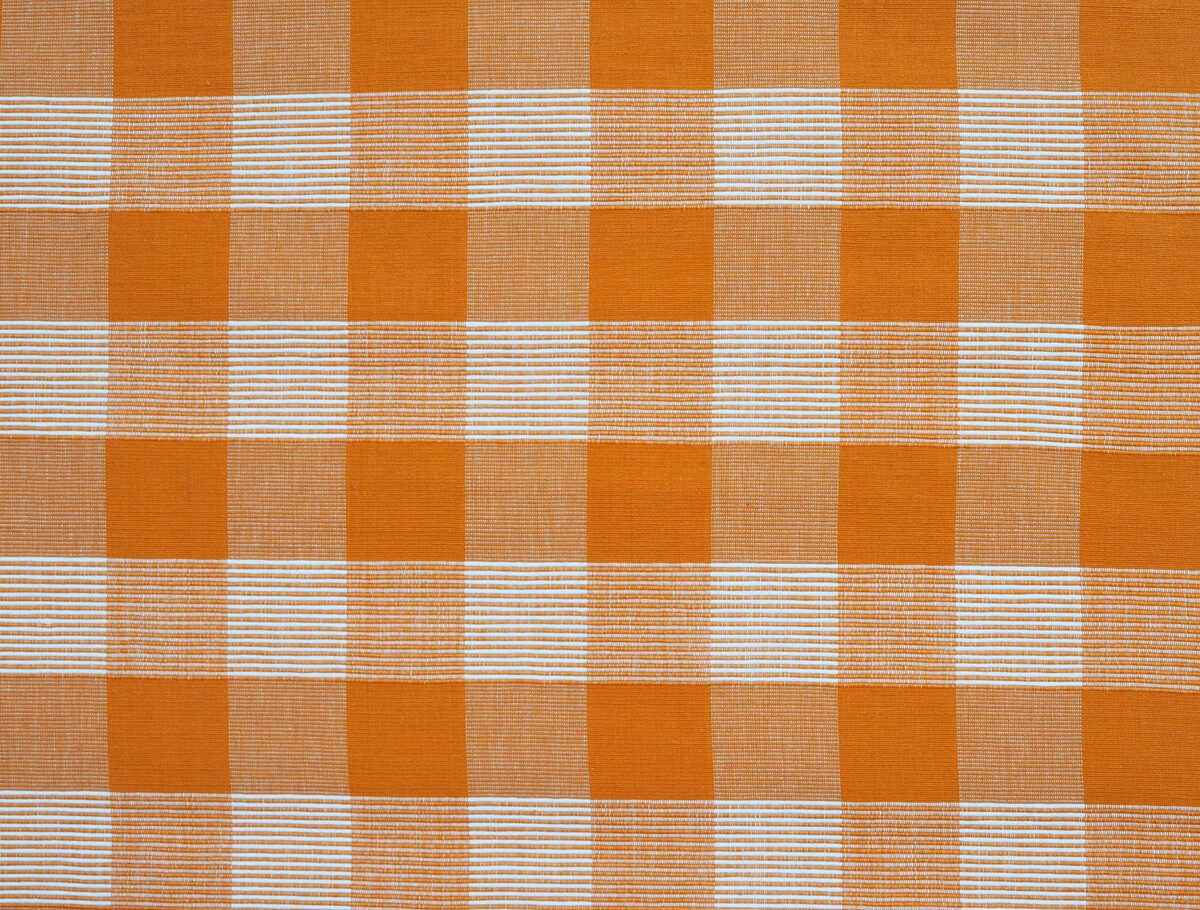 Jag500611210 Siam Sq Cotton Arancia Brunschwig Fils Fabric - BRUNSCHWIG & FILS Fabric