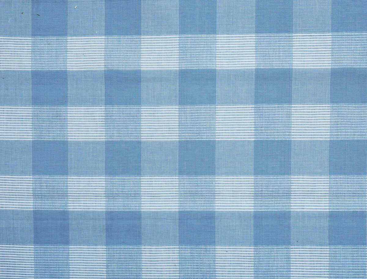 Siam Sq Cotton - Dusty Blue - BRUNSCHWIG & FILS Fabric