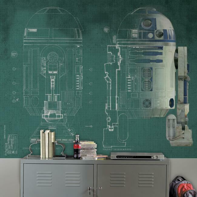 star-wars-r2d2-xl-wall-mural-green-york-wallcoverings-jl1402m
