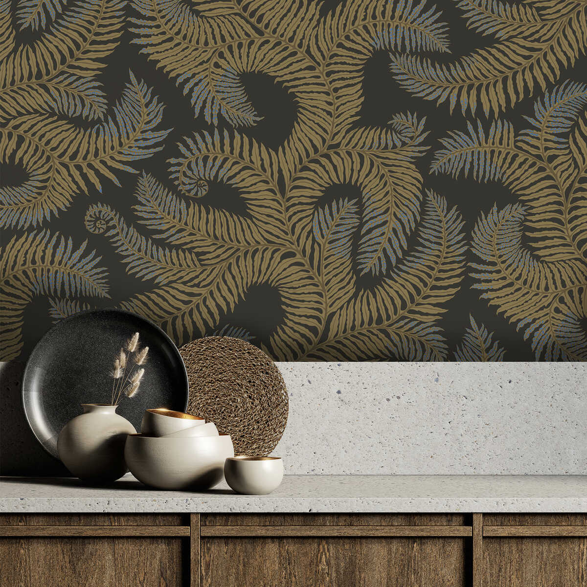 Bombes Fernery - 21 - KRAVET COUTURE Wallpaper