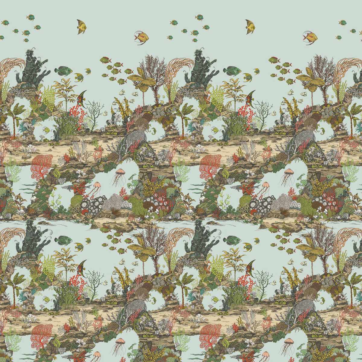Underwater Jungle - 01 - KRAVET COUTURE Wallpaper
