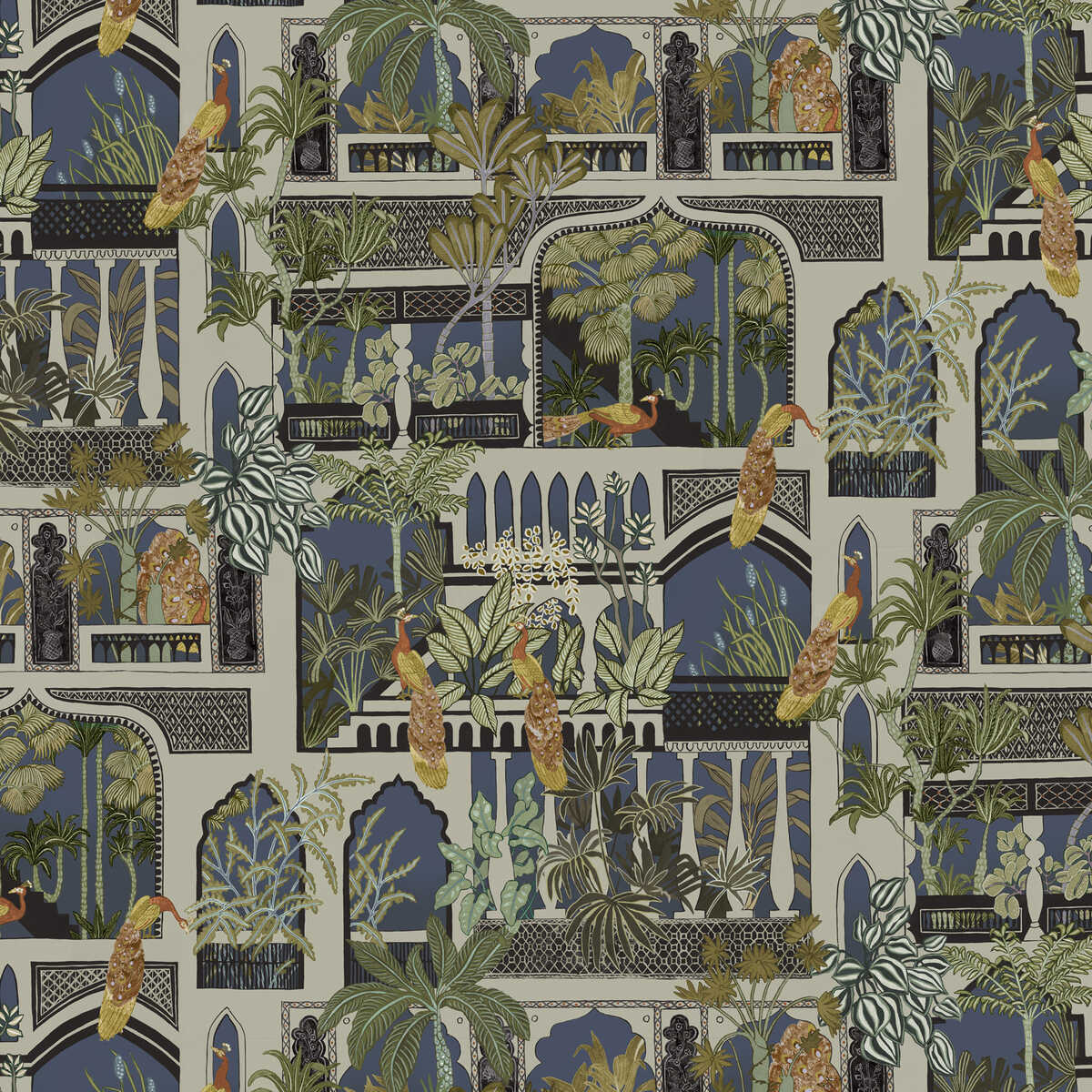 Peacock Arches - 31 - KRAVET COUTURE Wallpaper