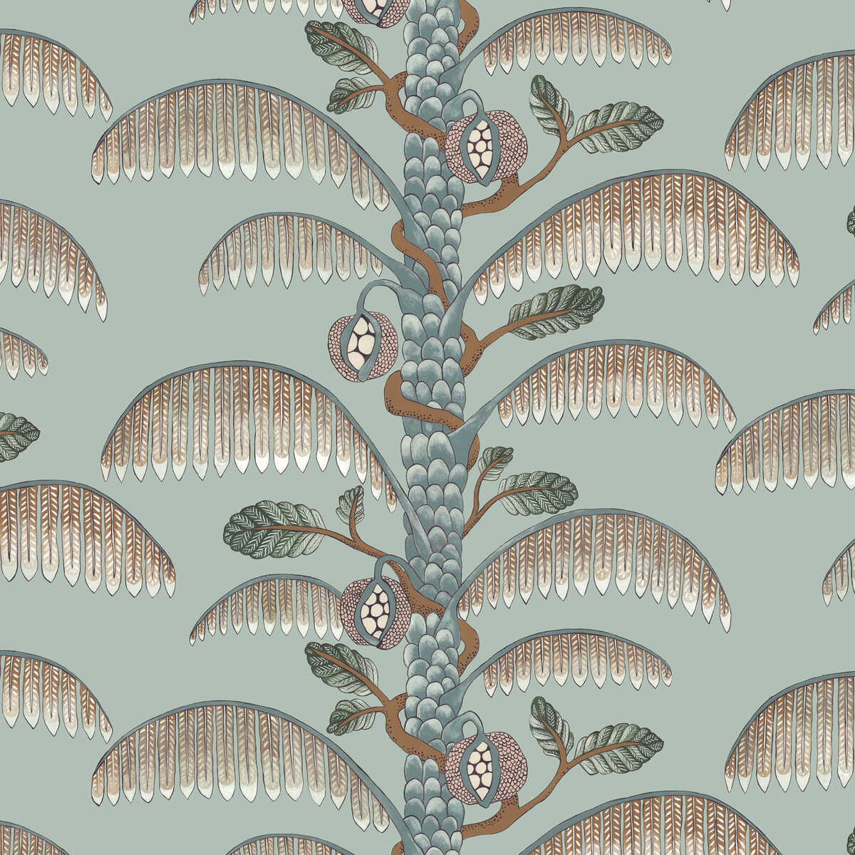 Palm Stripe - 01 - KRAVET COUTURE Wallpaper