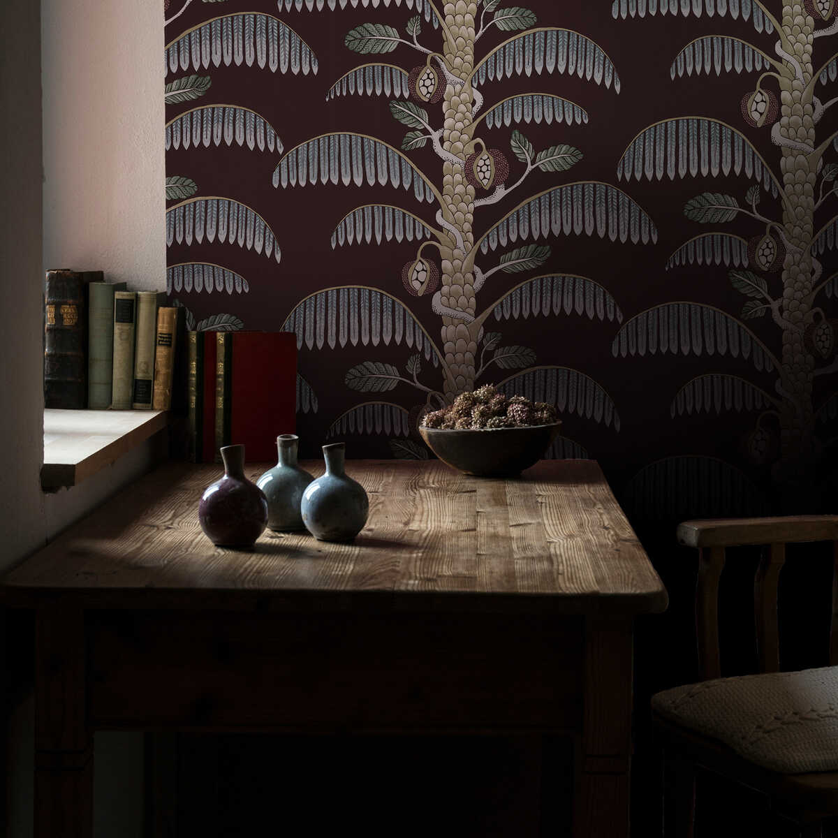 Palm Stripe - 21 - KRAVET COUTURE Wallpaper