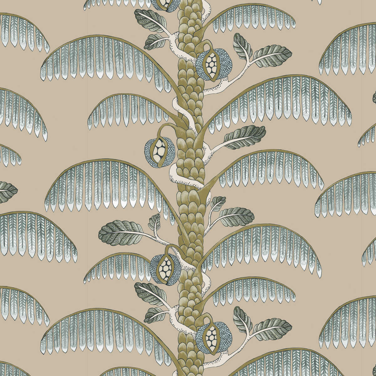 Palm Stripe - 31 - KRAVET COUTURE Wallpaper