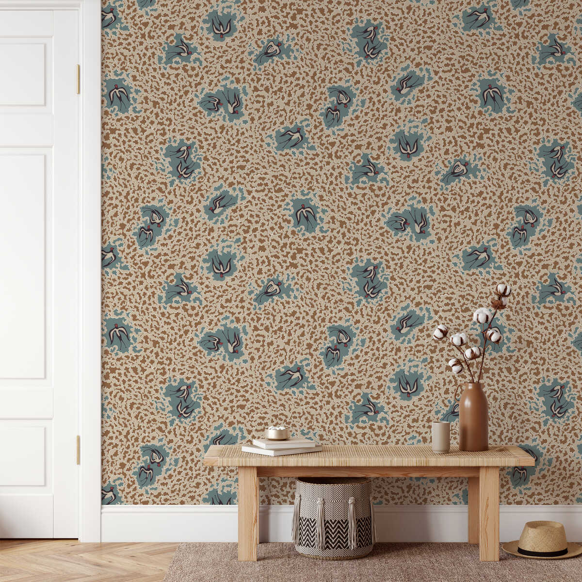 Beas Swallows - 01 - KRAVET COUTURE Wallpaper