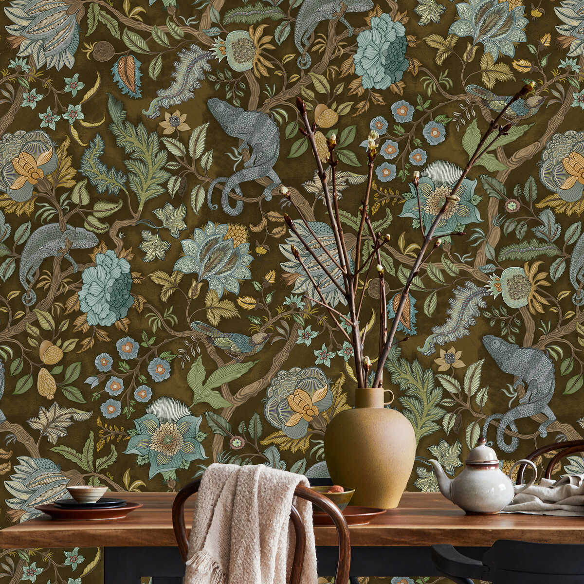 Chameleon Trail Wp - 21 - KRAVET COUTURE Wallpaper