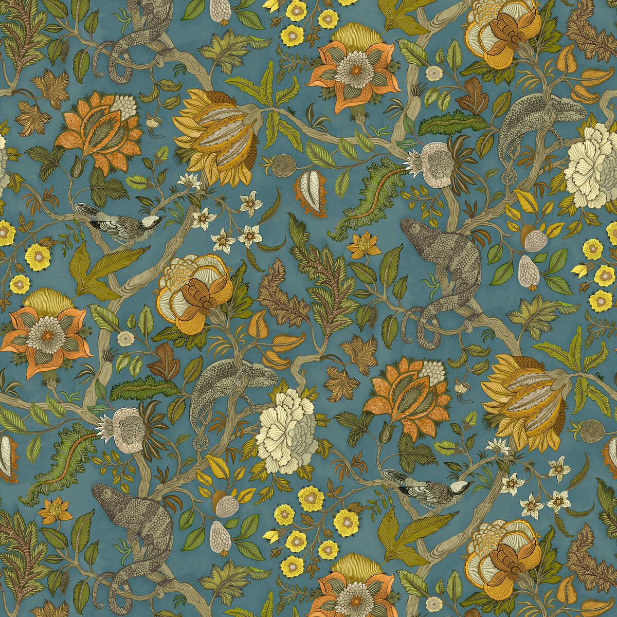 Chameleon Trail Wp - 31 - KRAVET COUTURE Wallpaper