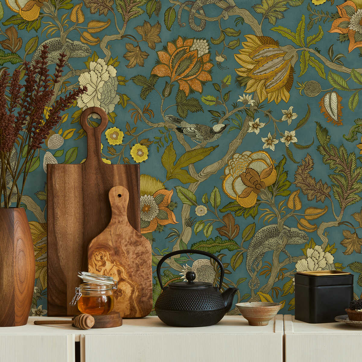 Chameleon Trail Wp - 31 - KRAVET COUTURE Wallpaper