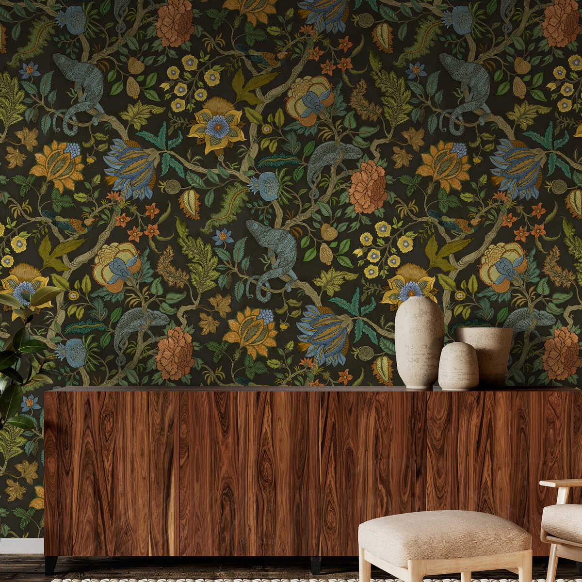 Chameleon Trail Wp - 41 - KRAVET COUTURE Wallpaper