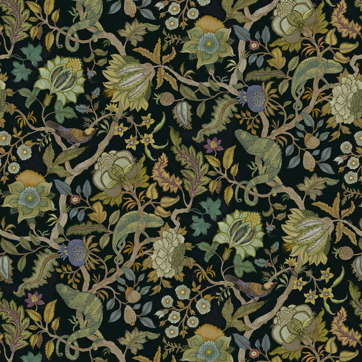 Chameleon Trail Wp - 81 - KRAVET COUTURE Papel pintado