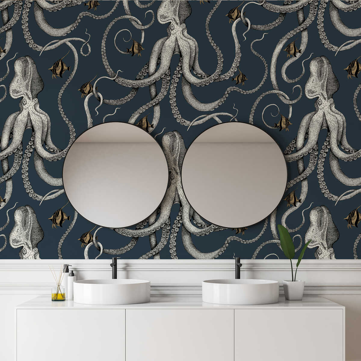 Octopoda Grand - 01 - KRAVET COUTURE Wallpaper