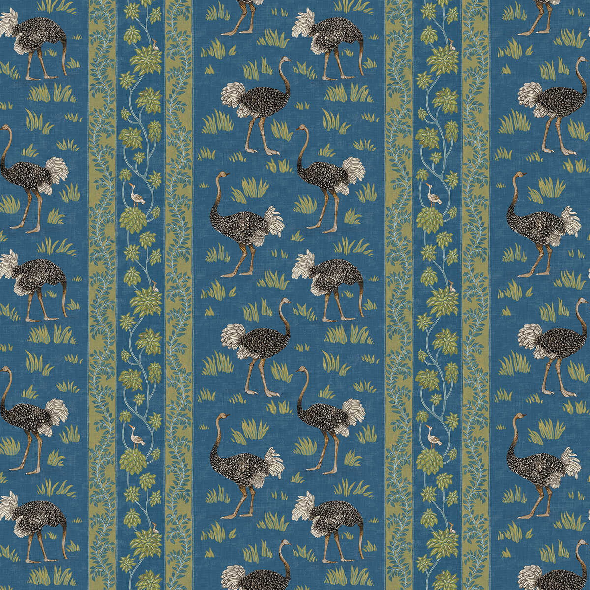 Ostrich Stripe - 21 - KRAVET COUTURE Papel pintado