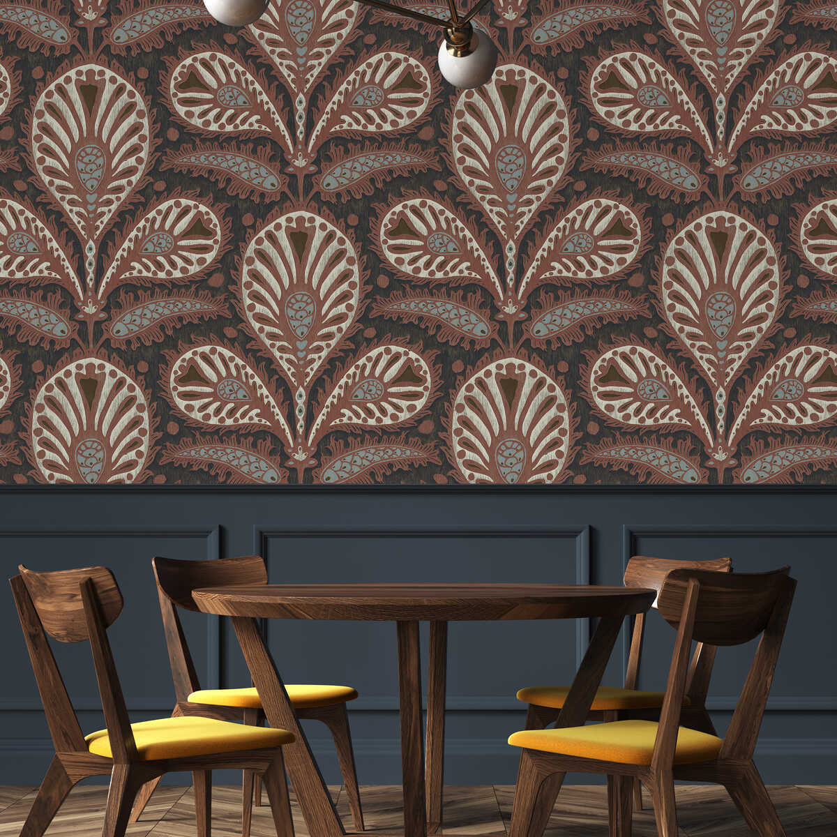 Ikat Clover - 01 - KRAVET COUTURE Papel pintado