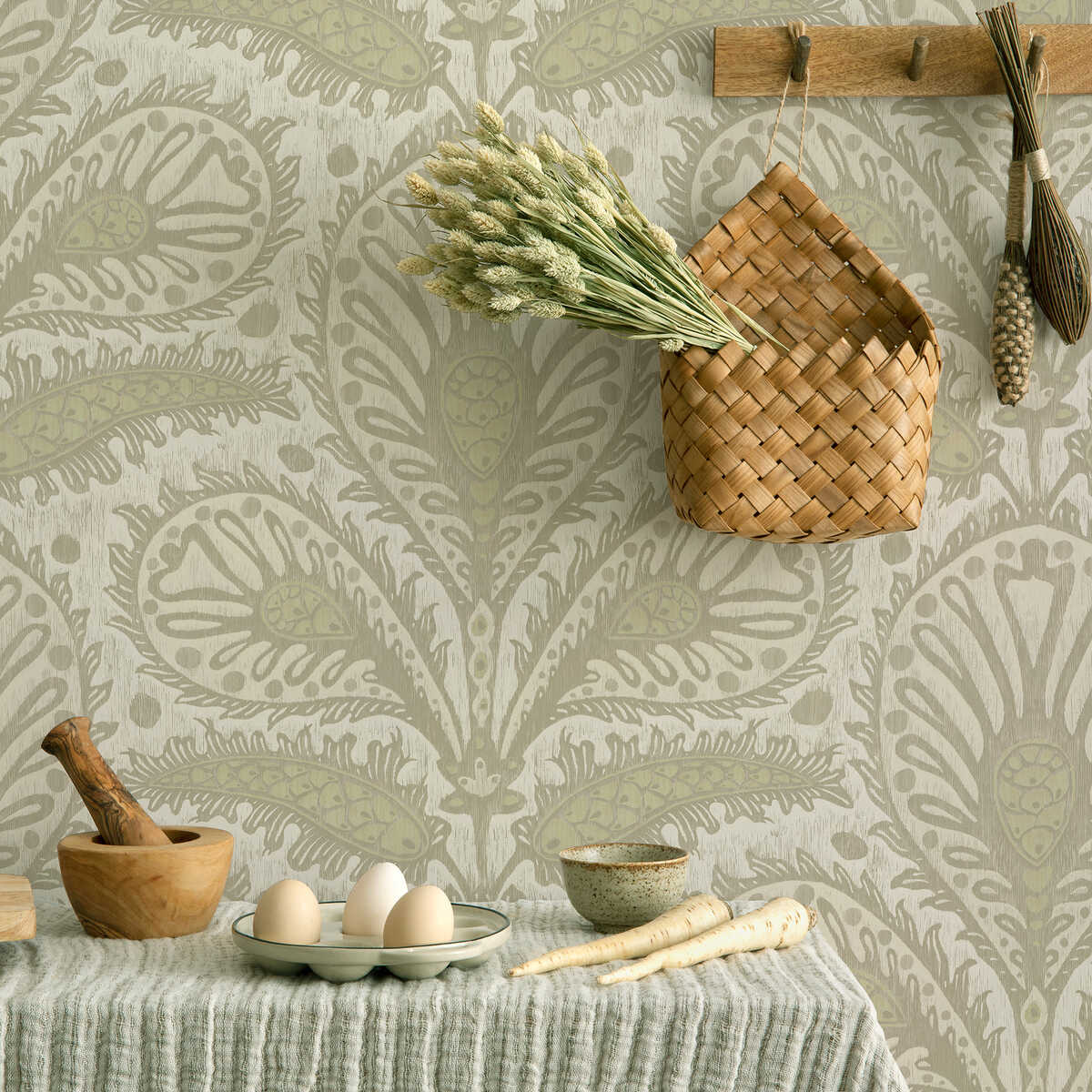 Ikat Clover - 11 - KRAVET COUTURE Papel pintado