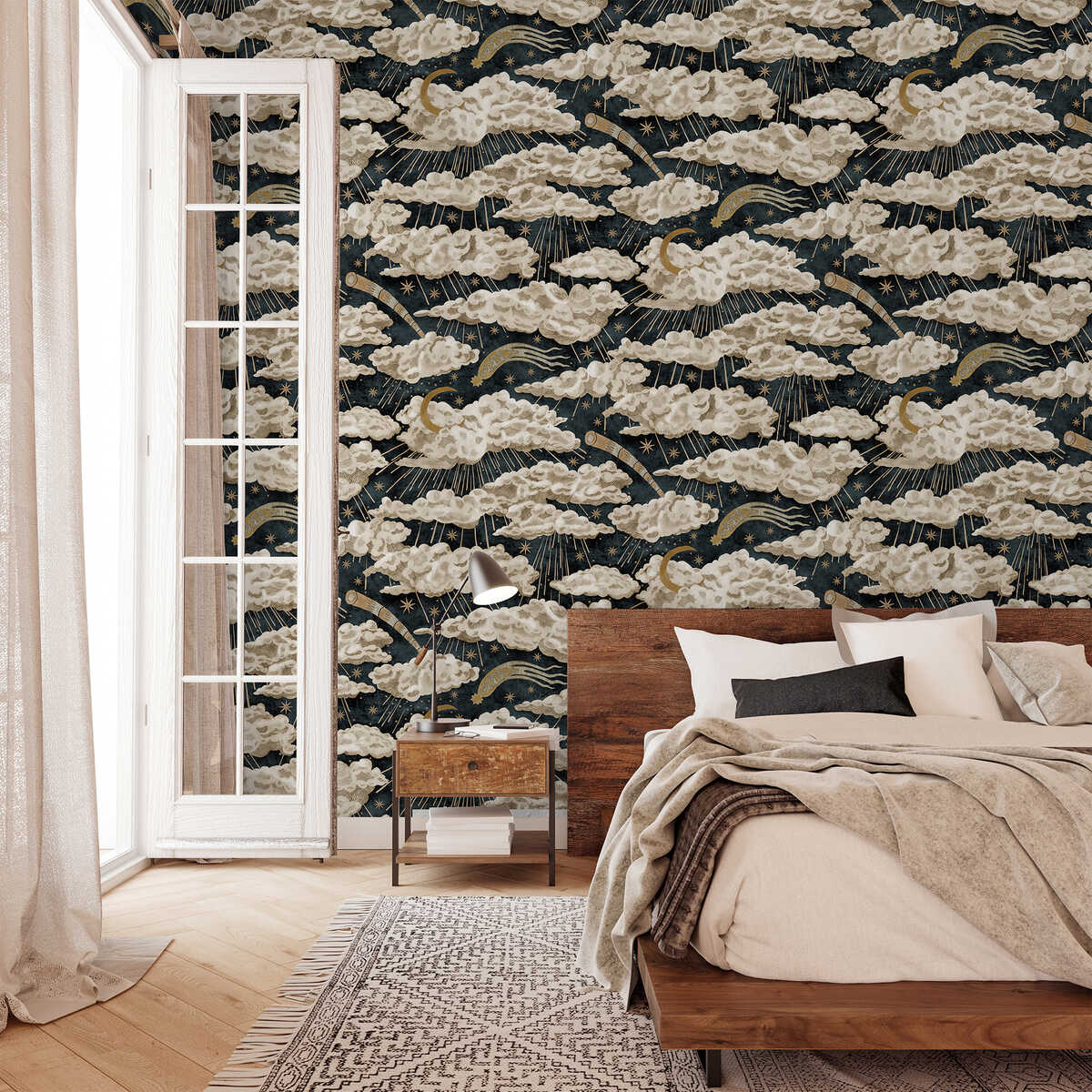 Cumulus Luna - 01 - KRAVET COUTURE Papel pintado