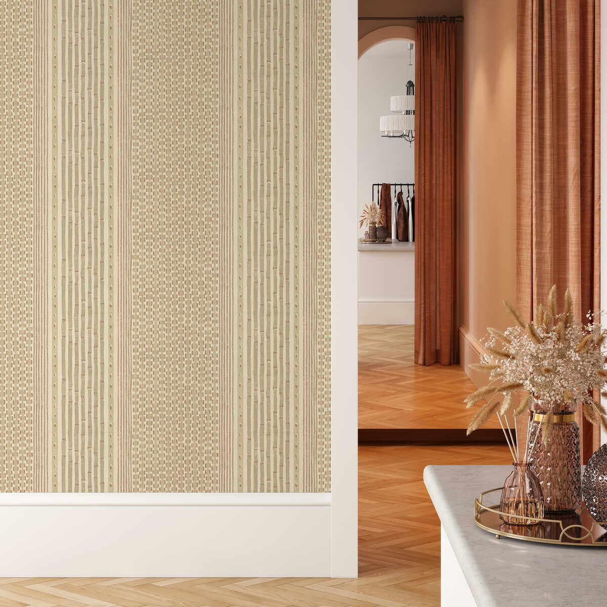 Rita Stripe - 21 - KRAVET COUTURE Papel pintado