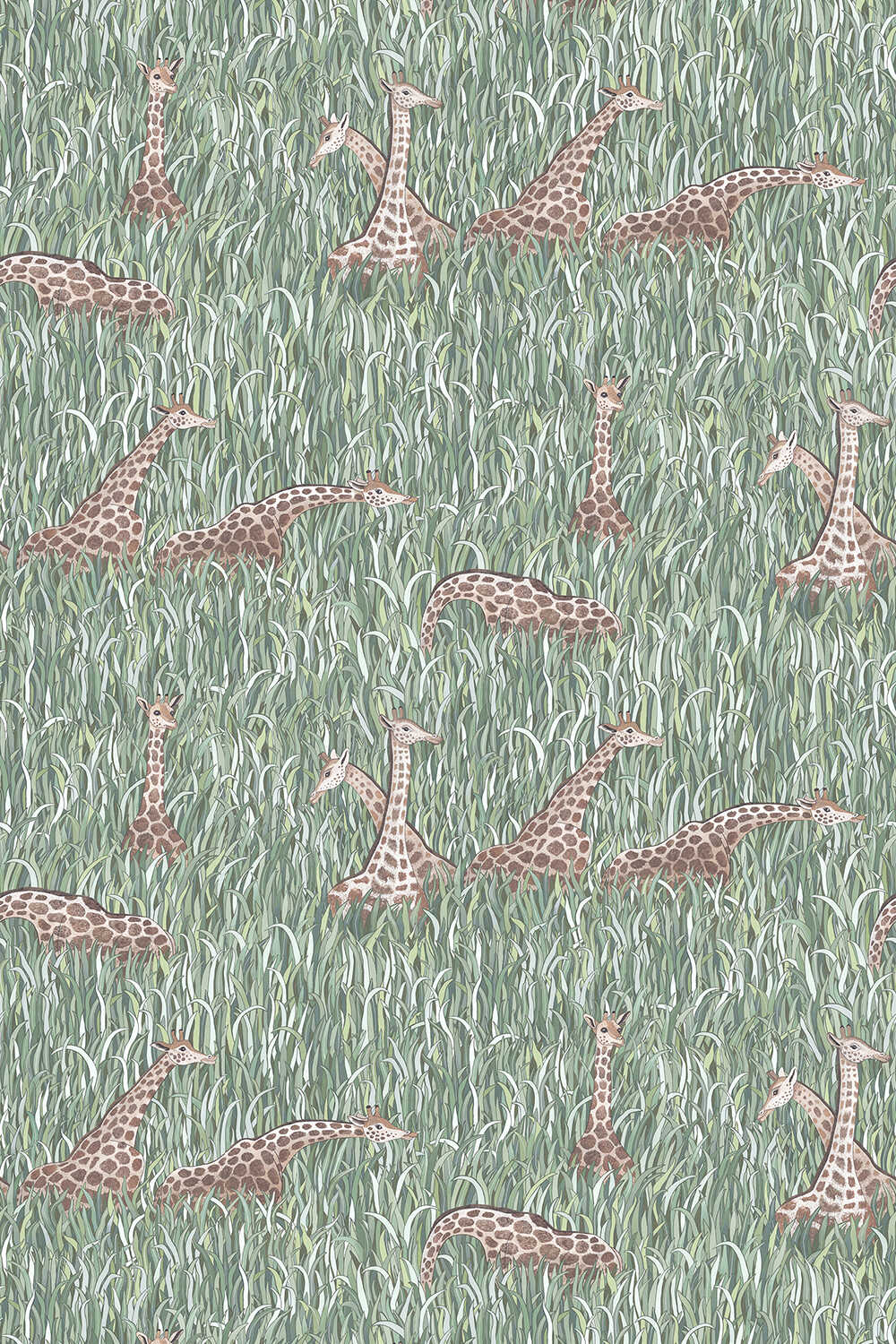 Giraffes - 11 - KRAVET COUTURE Wallpaper