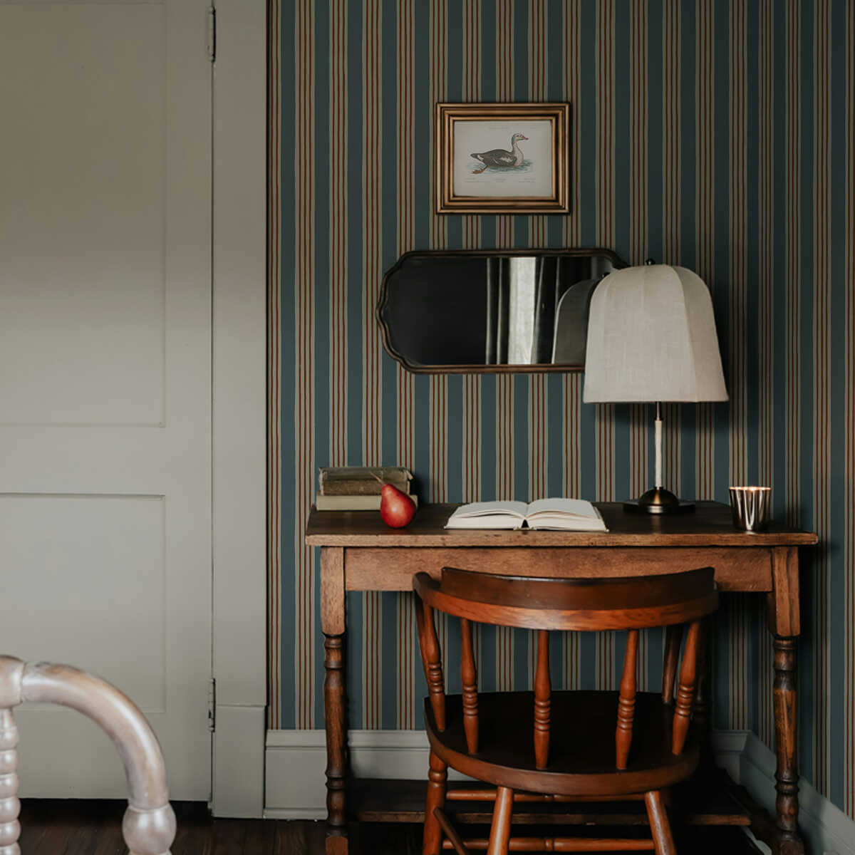 Kemble Stripe - 02 - KRAVET COUTURE Wallpaper