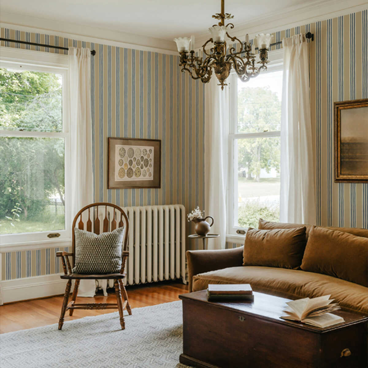 Kemble Stripe - 05 - KRAVET COUTURE Wallpaper