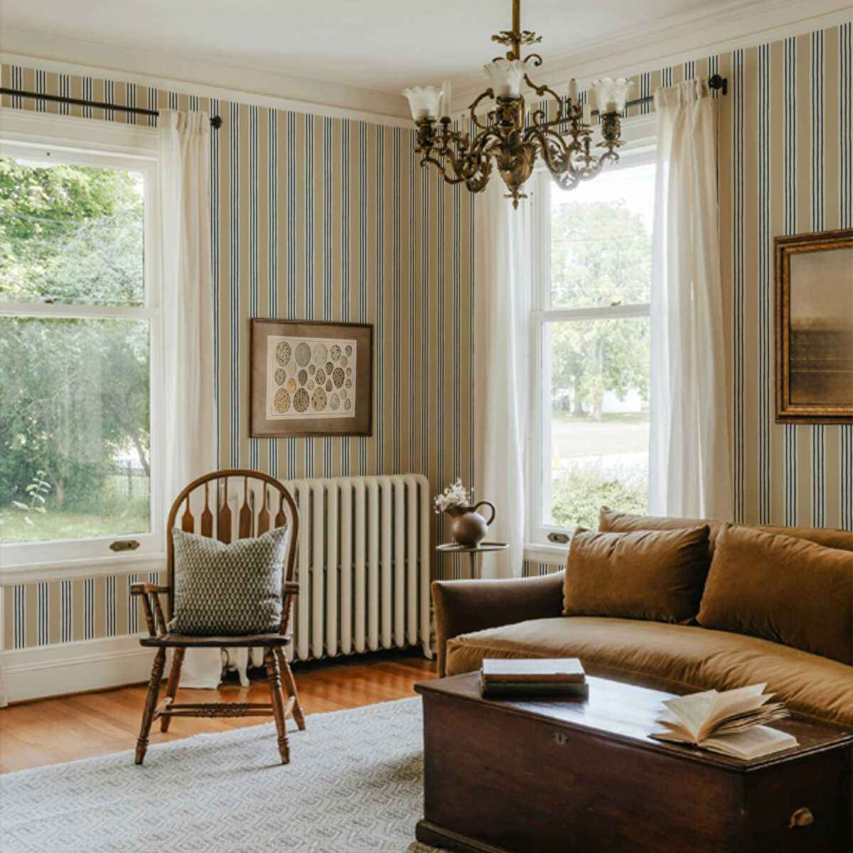 Jmwrkem050 Kemble Stripe 05 Kravet Couture Wallpaper - KRAVET COUTURE Wallpaper
