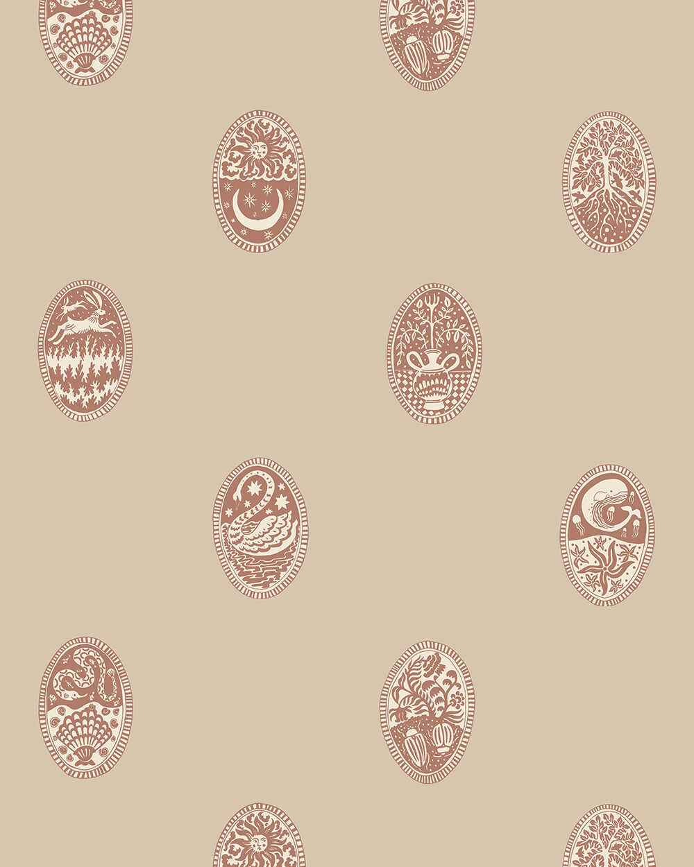 Jmwrlin010 Linear Cameos 01 Kravet Couture Wallpaper - KRAVET COUTURE Wallpaper