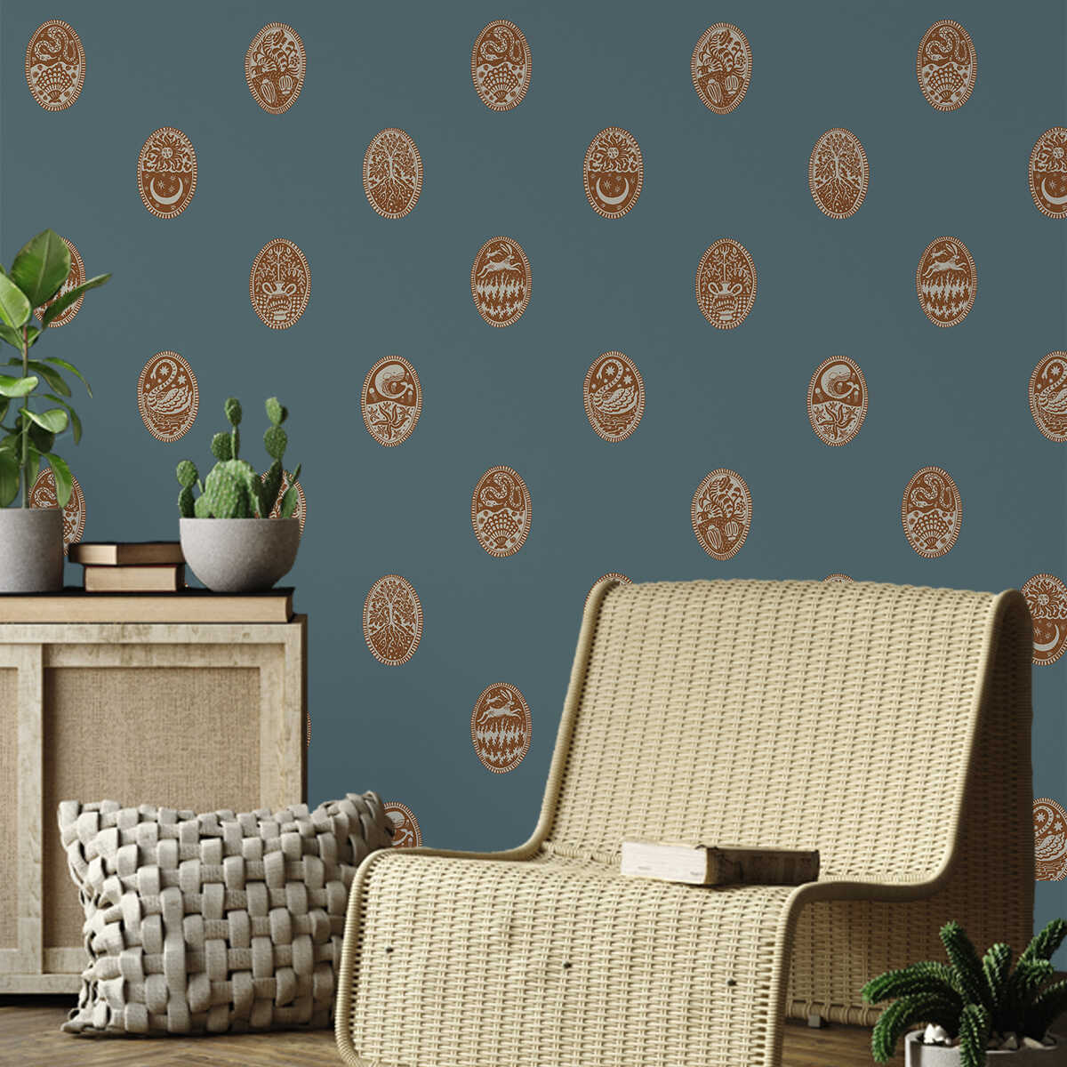 Linear Cameos - 02 - KRAVET COUTURE Wallpaper