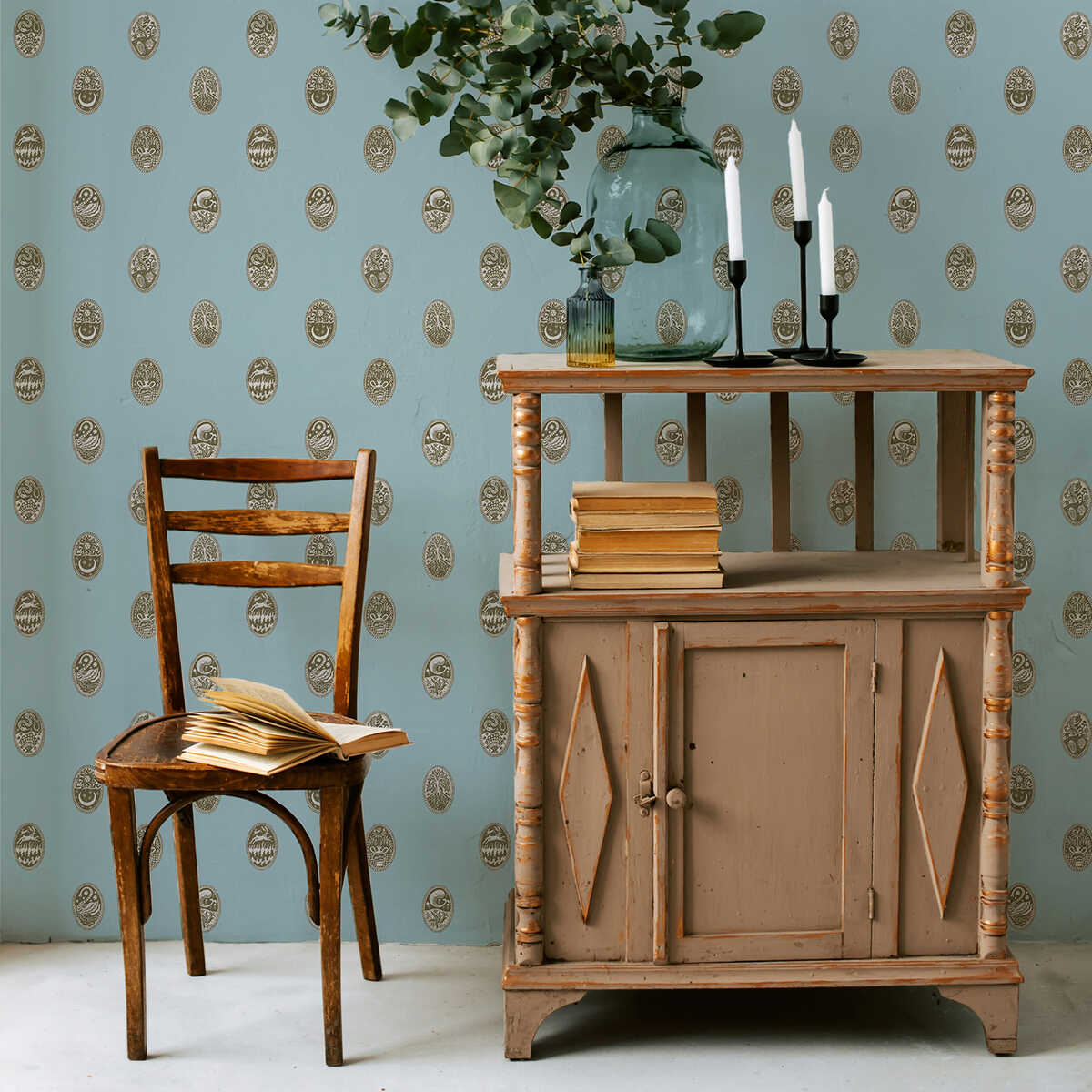 Linear Cameos - 03 - KRAVET COUTURE Wallpaper