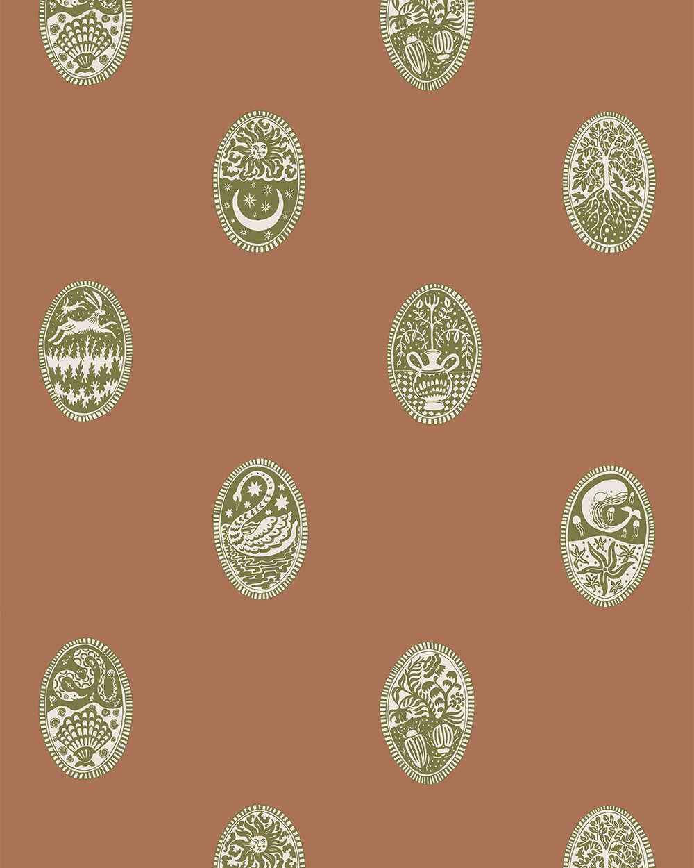 Jmwrlin040 Linear Cameos 04 Kravet Couture Wallpaper - KRAVET COUTURE Wallpaper