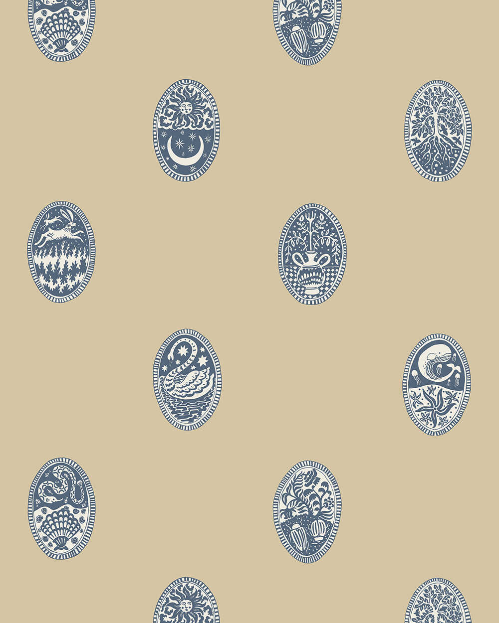 Linear Cameos - 05 - KRAVET COUTURE Wallpaper