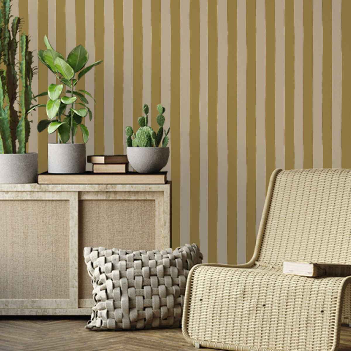 Jmwrmhp050 Medium Hand Painted Stripe 05 Kravet Couture Wallpaper - KRAVET COUTURE Wallpaper