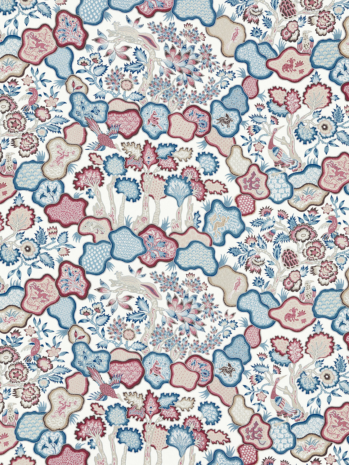 Ziba - Peacock Rose - Scalamandre Fabric
