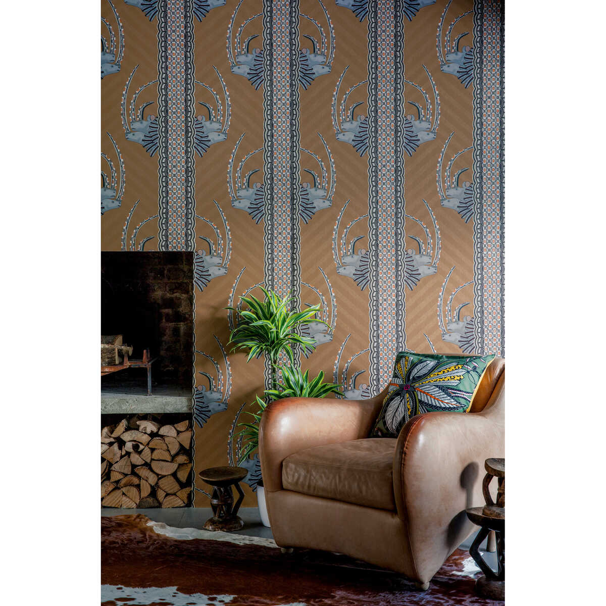 Jabu - Tan - COLE & SON Wallpaper