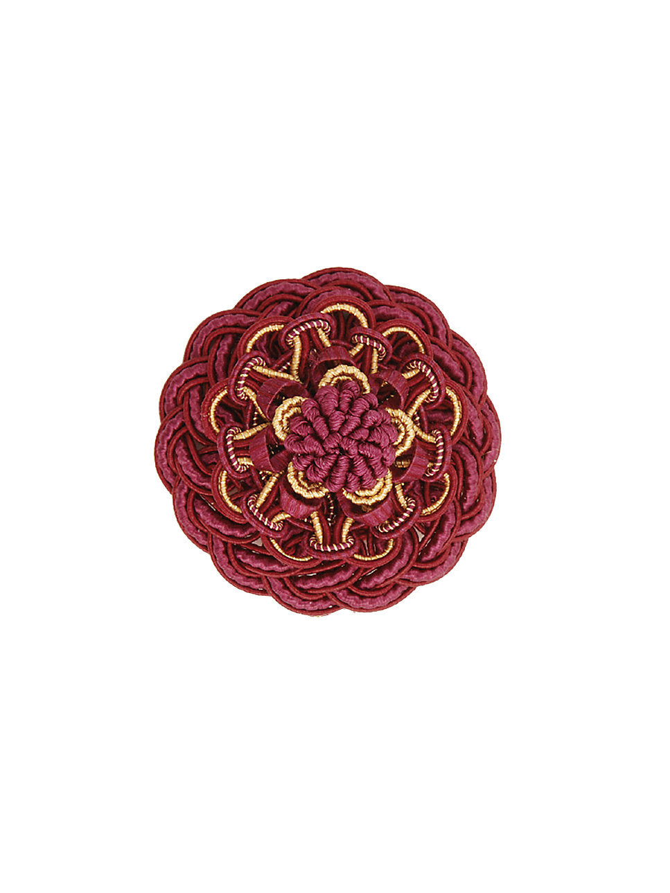 Siecle Rosette - Port - Scalamandre Trim