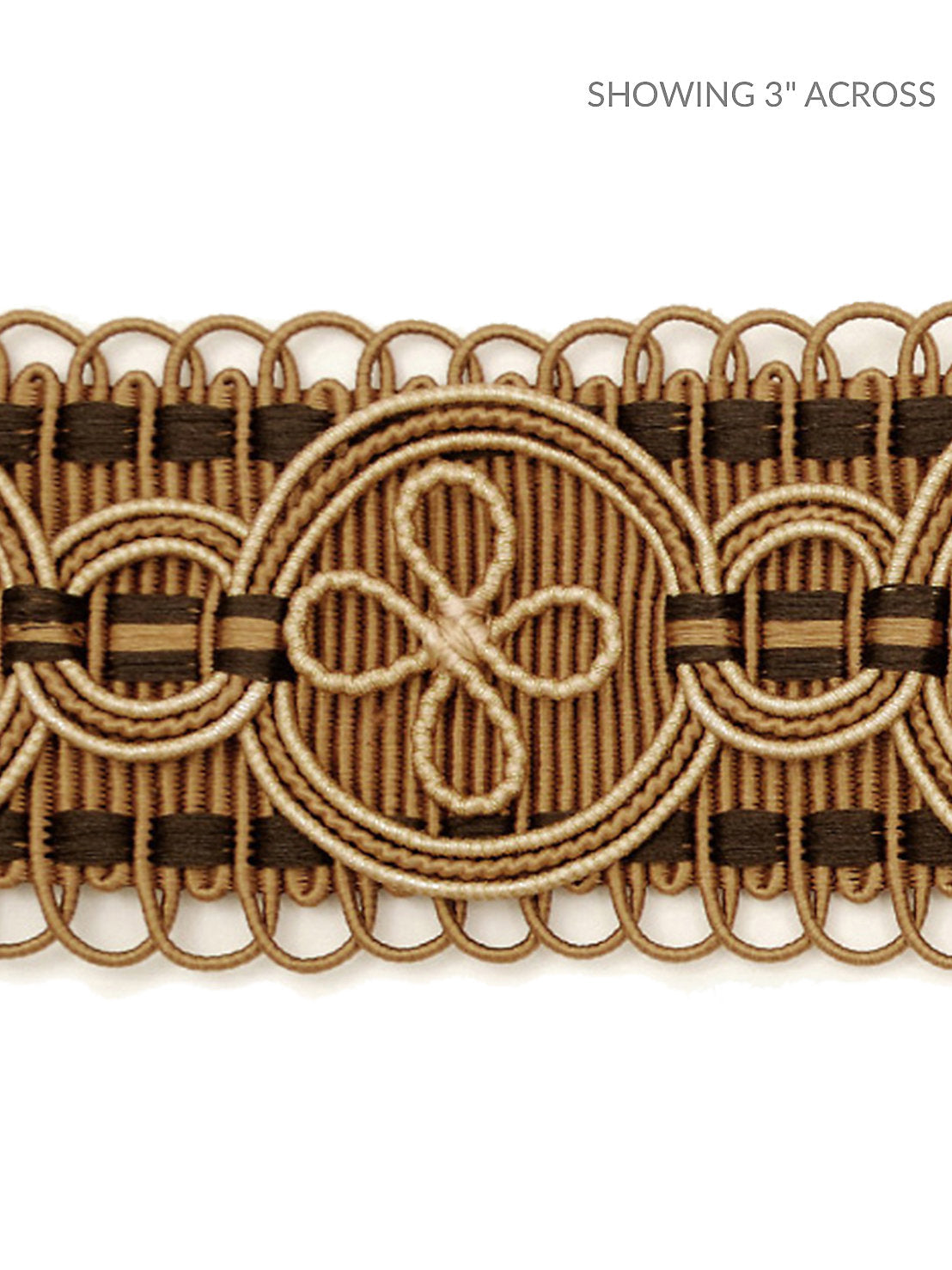 Siecle Montesquieu Galon - Umber - Scalamandre Trim
