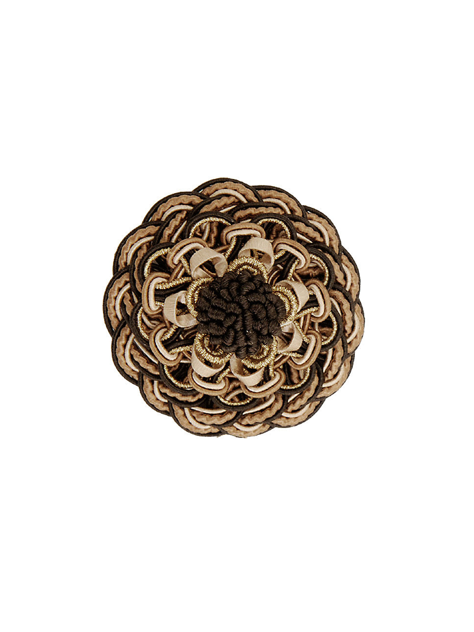 Siecle Rosette - Umber - Scalamandre Trim