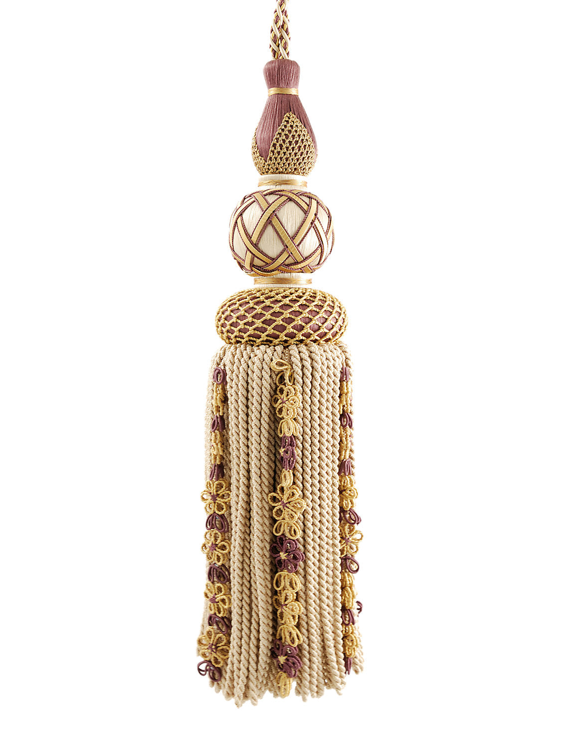 Siecle Single Tassel Tieback - Amethyst - Scalamandre Trim
