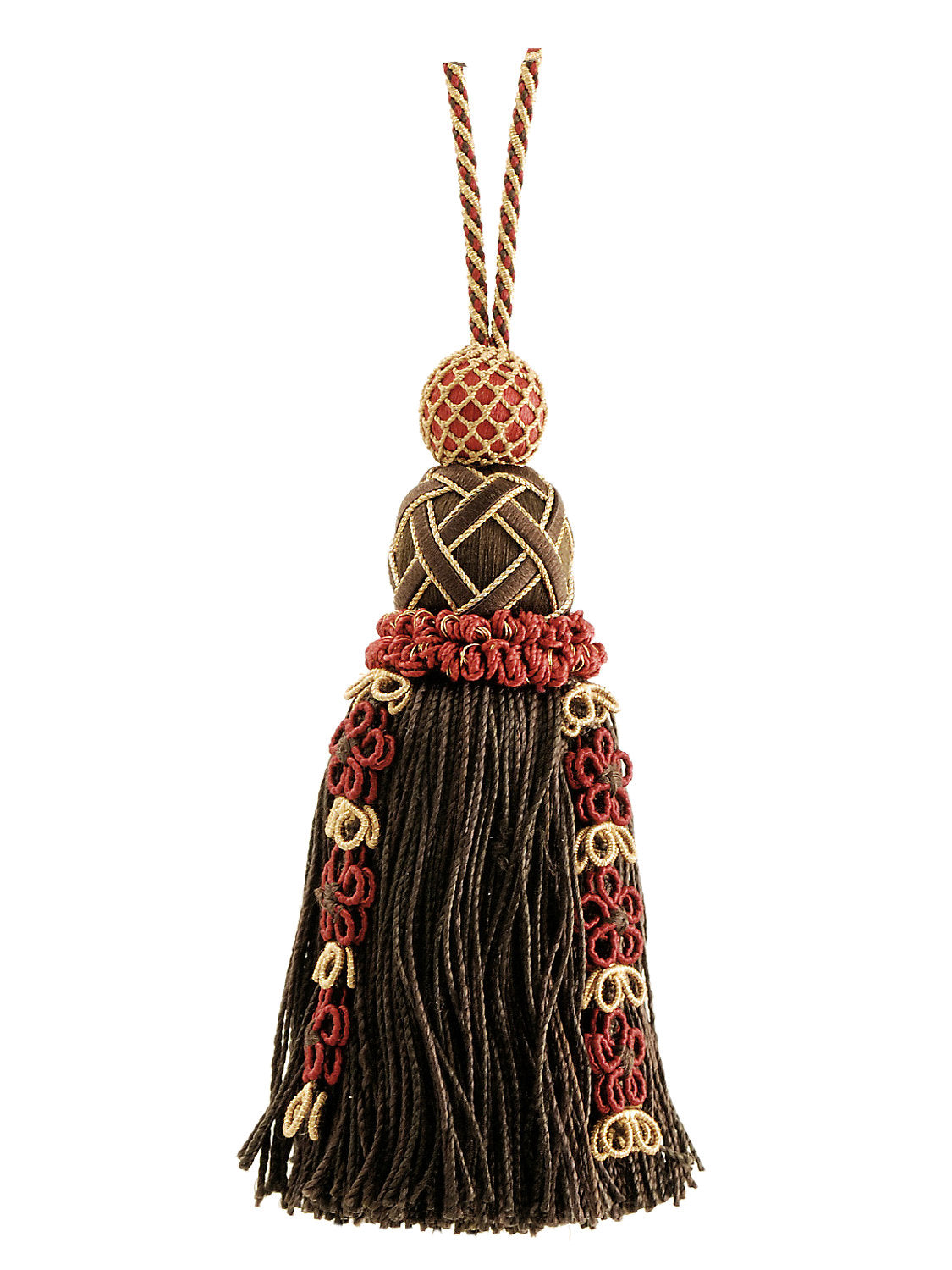 Siecle Key Tassel - Ebony Bordeaux