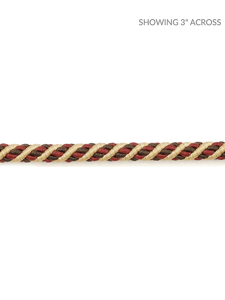 Siecle Cord 1/4" - Ebony Bordeaux - Scalamandre Trim