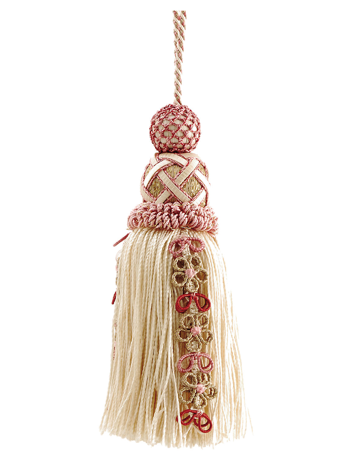 Siecle Key Tassel - Raspberry - Scalamandre Trim