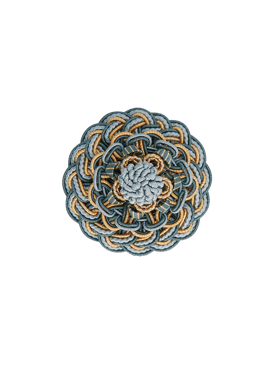 Siecle Rosette - French Blue - Scalamandre Trim