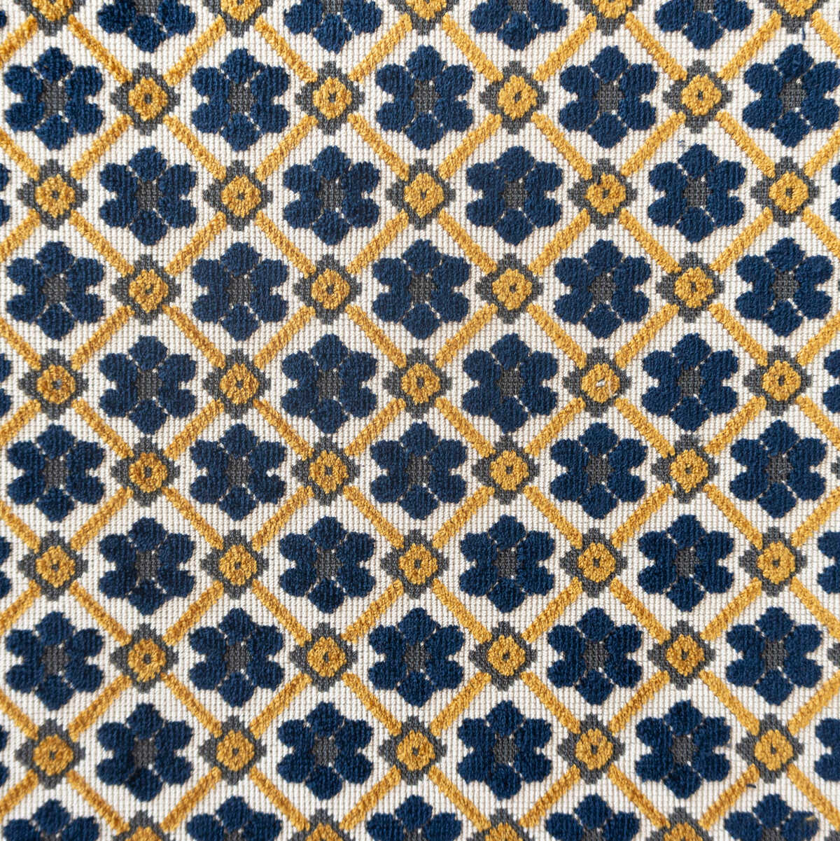 Fruela - Navy/Ocre - GASTON Y DANIELA Fabric