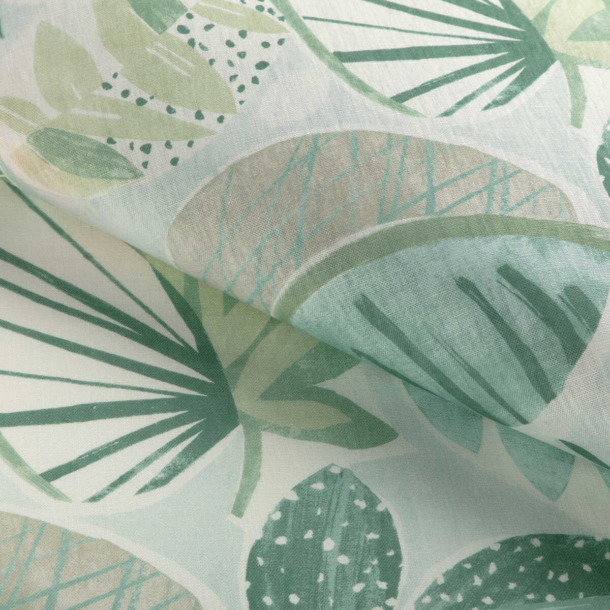 Leaf-A-Lot - Aloe - KRAVET BASICS Fabric