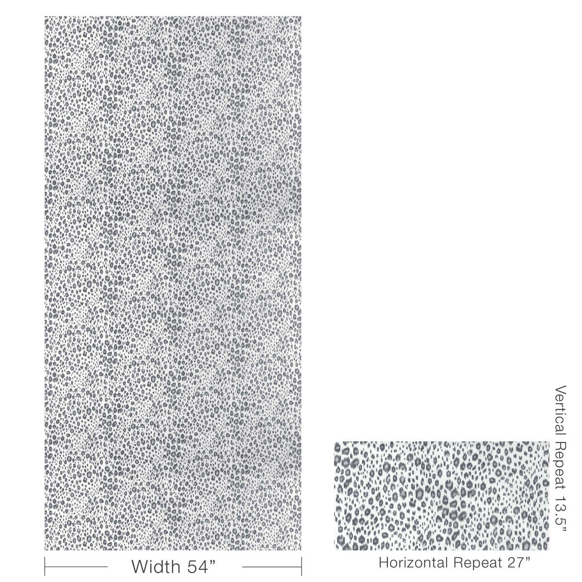 Leopardos - Nickel - KRAVET BASICS Fabric
