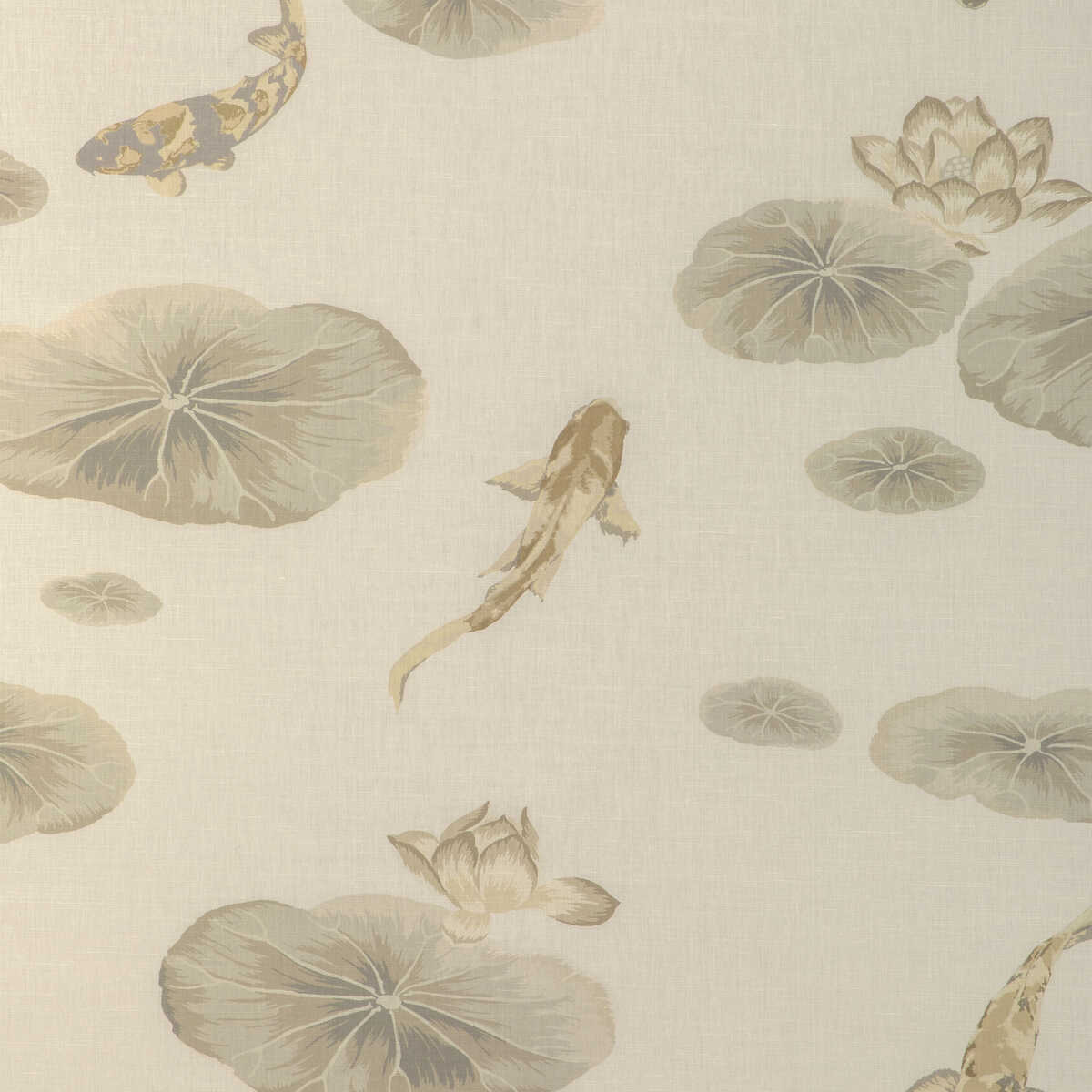 Lotus Print - Sandstone - KRAVET COUTURE Fabric