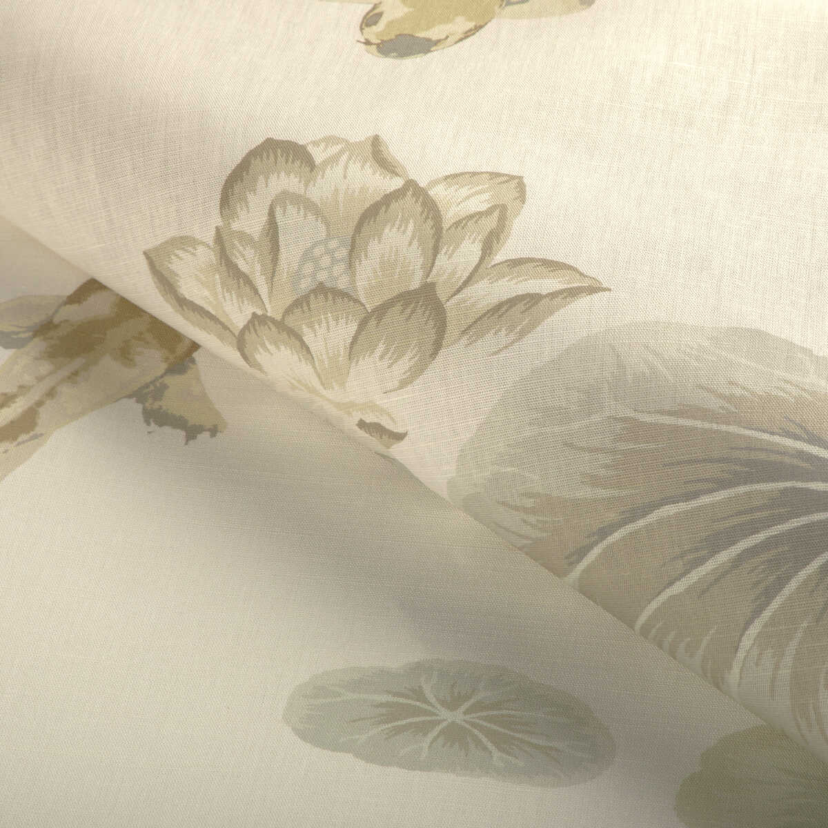 Lotus Print - Sandstone - KRAVET COUTURE Fabric