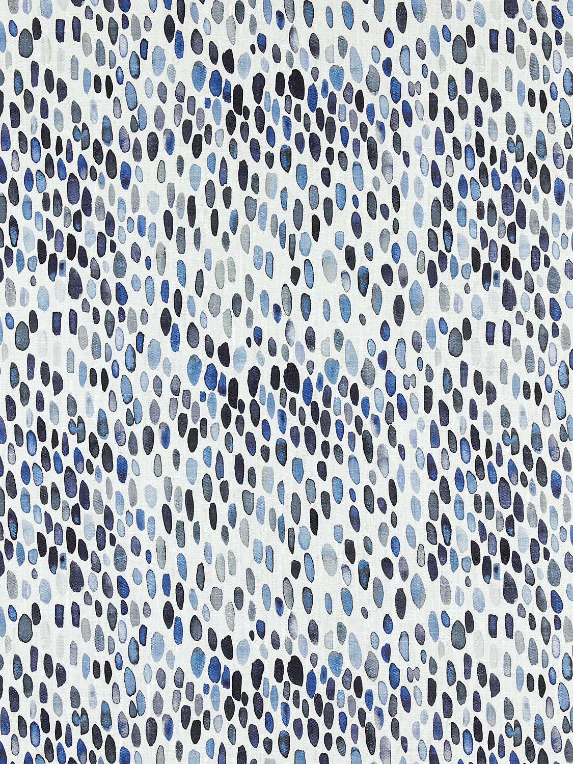 Jamboree Linen Print - Blues - Scalamandre Fabric