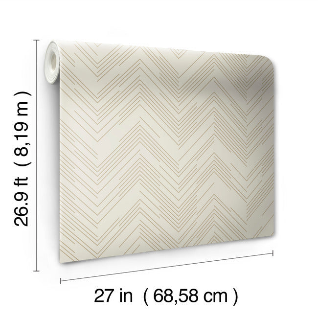 polished-chevron-wallpaper-cream-gold-york-wallcoverings-md7225
