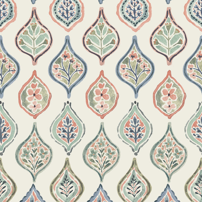 marketplace-motif-wallpaper-almond-mint-apricot-york-wallcoverings-mn1853