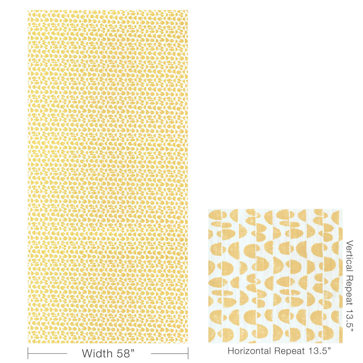Moon Phase - Citrus - KRAVET BASICS Fabric